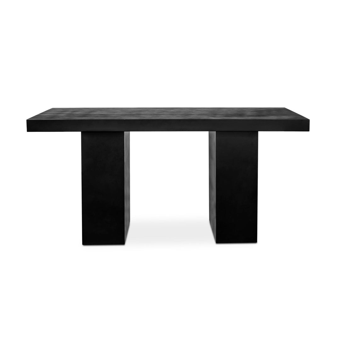 BLACK CONCRETE SLAB DINING TABLE