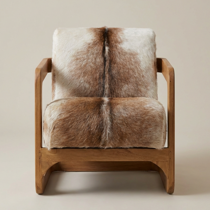 BRANDO HAIR ON HIDE ARMCHAIR