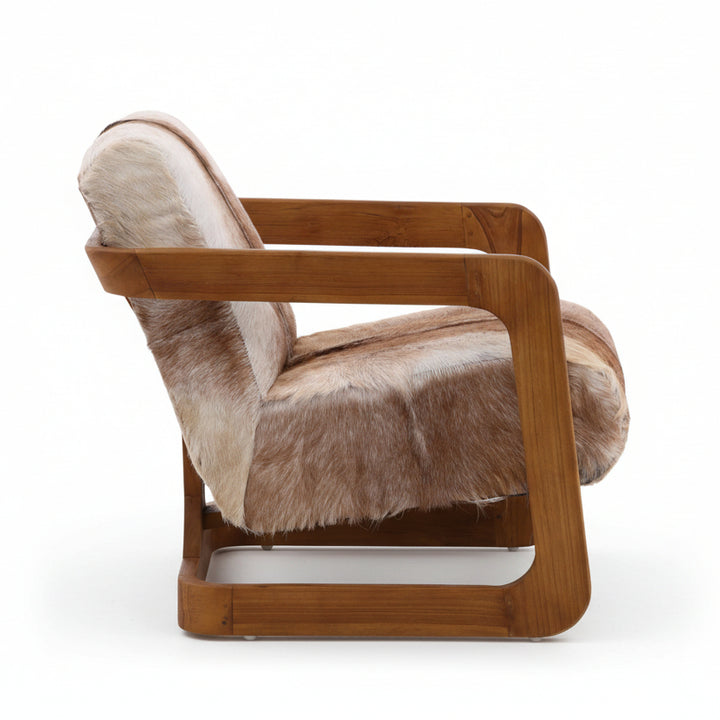 BRANDO HAIR ON HIDE ARMCHAIR