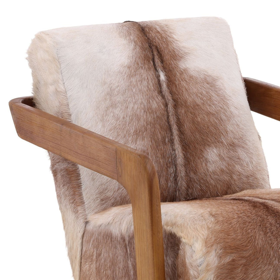 BRANDO HAIR ON HIDE ARMCHAIR