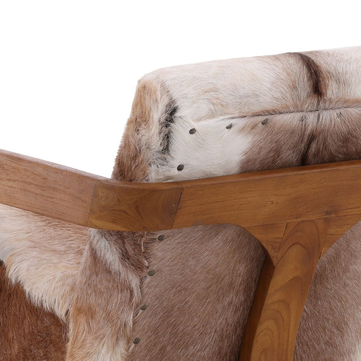 BRANDO HAIR ON HIDE ARMCHAIR