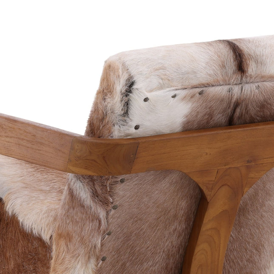 BRANDO HAIR ON HIDE ARMCHAIR