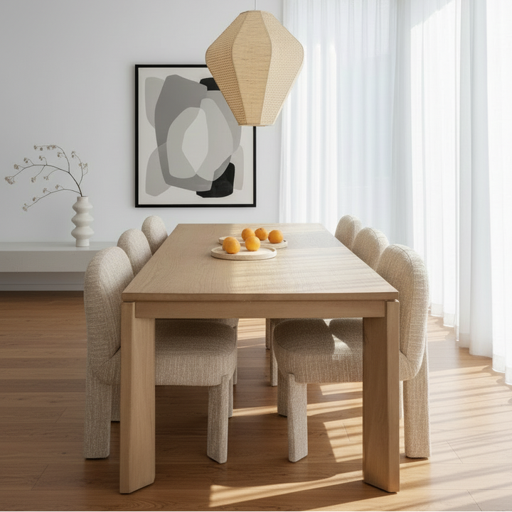 BRIE DINING CHAIR: NAPA BEIGE BOUCLE