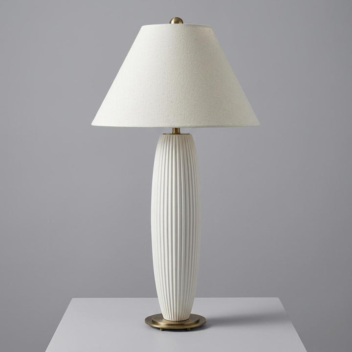 BRINSLEY IVORY CERAMIC TABLE LAMP
