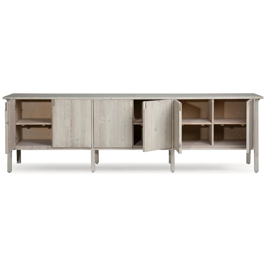 BRITNI LIGHT GREY WASH CONSOLE CREDENZA