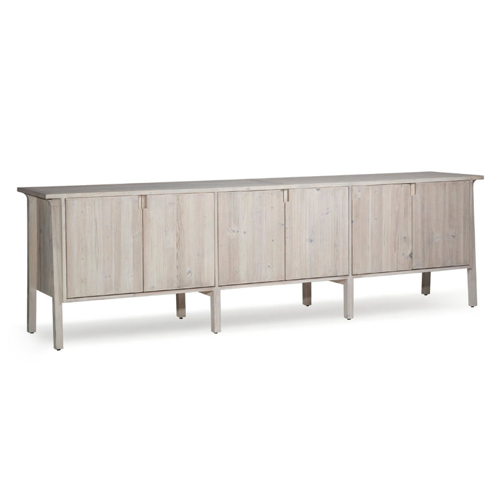 BRITNI LIGHT GREY WASH CONSOLE CREDENZA