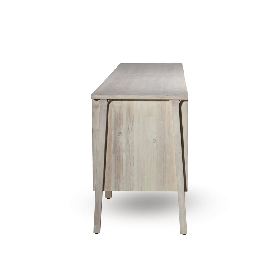 BRITNI LIGHT GREY WASH CONSOLE CREDENZA
