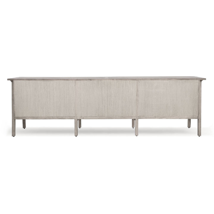 BRITNI LIGHT GREY WASH CONSOLE CREDENZA