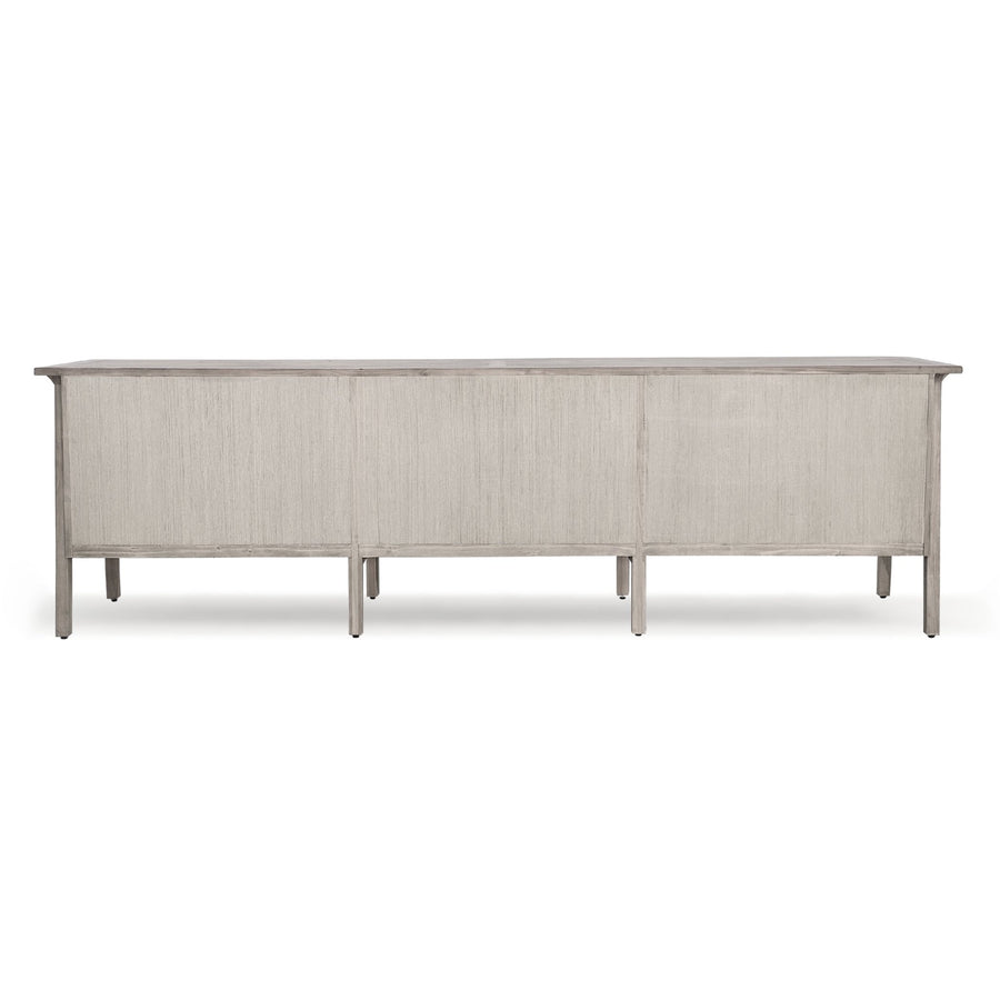 BRITNI LIGHT GREY WASH CONSOLE CREDENZA