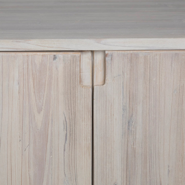 BRITNI LIGHT GREY WASH CONSOLE CREDENZA