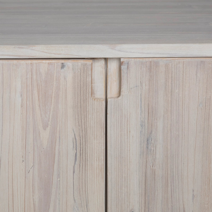 BRITNI LIGHT GREY WASH CONSOLE CREDENZA