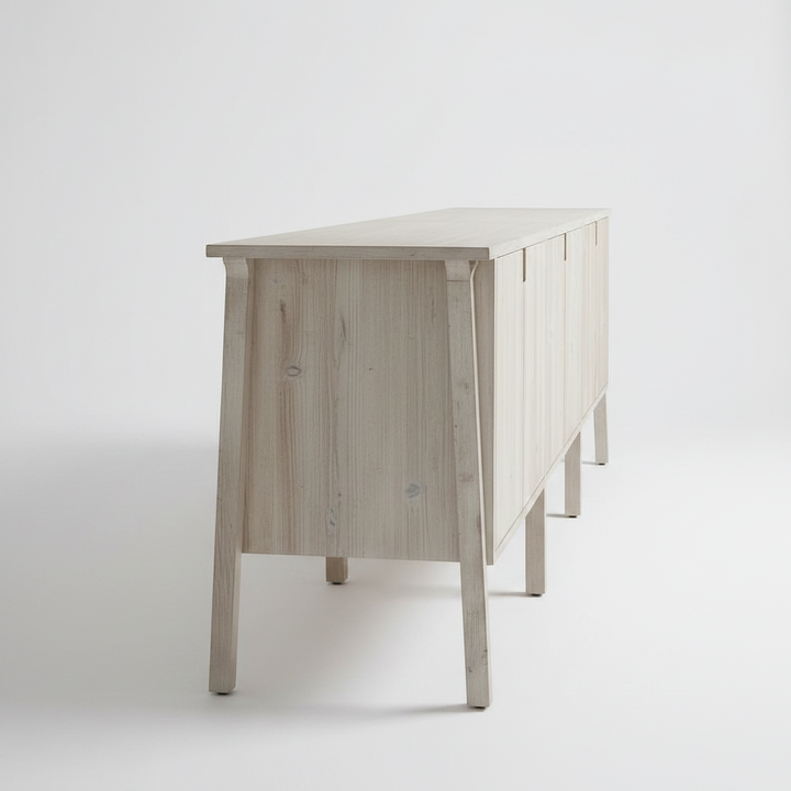 BRITNI LIGHT GREY WASH CONSOLE CREDENZA