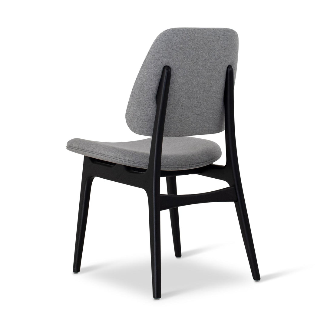 ARIEL FIBER WRAPPED FOAM SIDE CHAIR - BACK VIEW