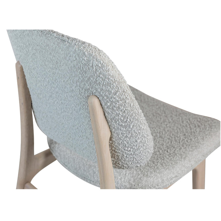 ARIEL FIBER WRAPPED FOAM SIDE CHAIR - BACK CLOSE VIEW