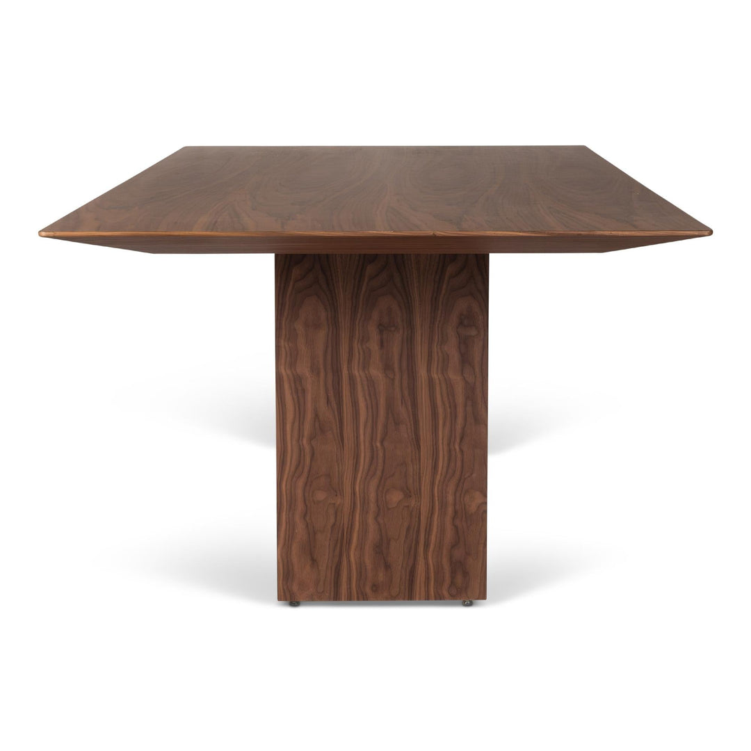 MODERN BRAZILIAN MAIORCA RECTANGULAR DINING TABLE - DAMASCO - NOGUEIRA - SIDE VIEW