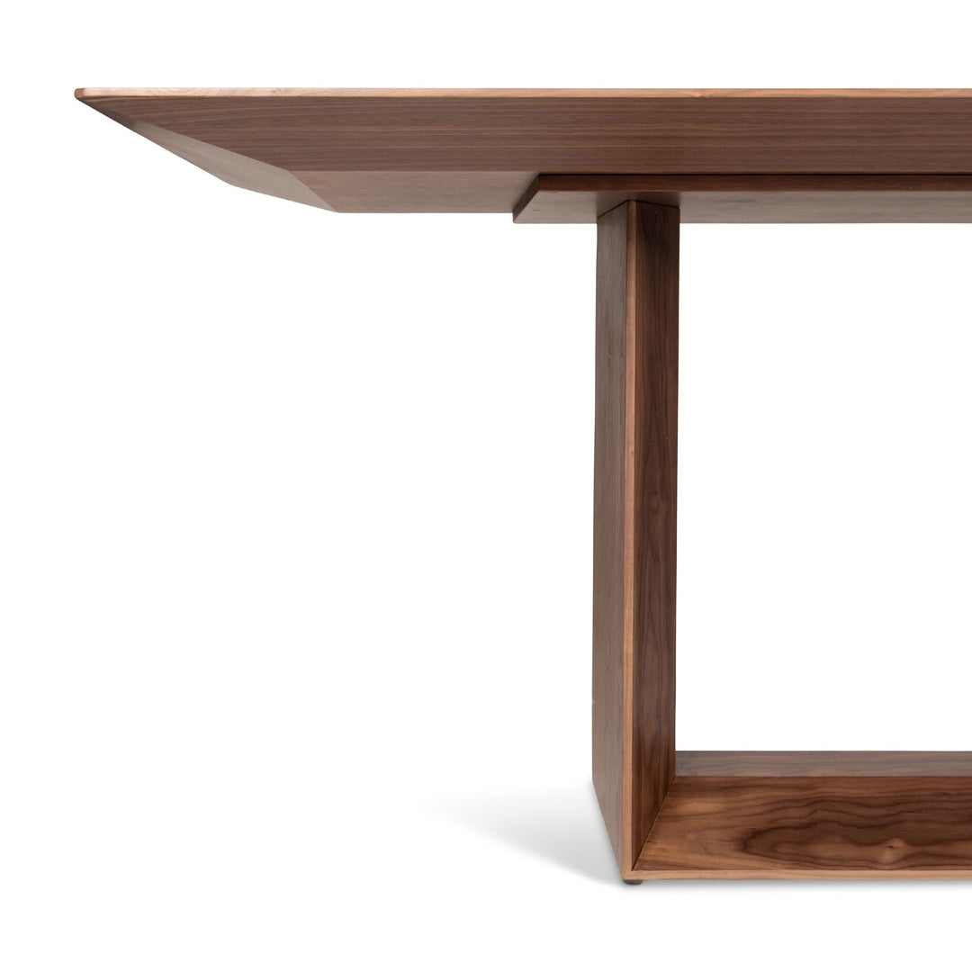 MODERN BRAZILIAN MAIORCA RECTANGULAR DINING TABLE - DAMASCO - NOGUEIRA - CLOSE VIEW