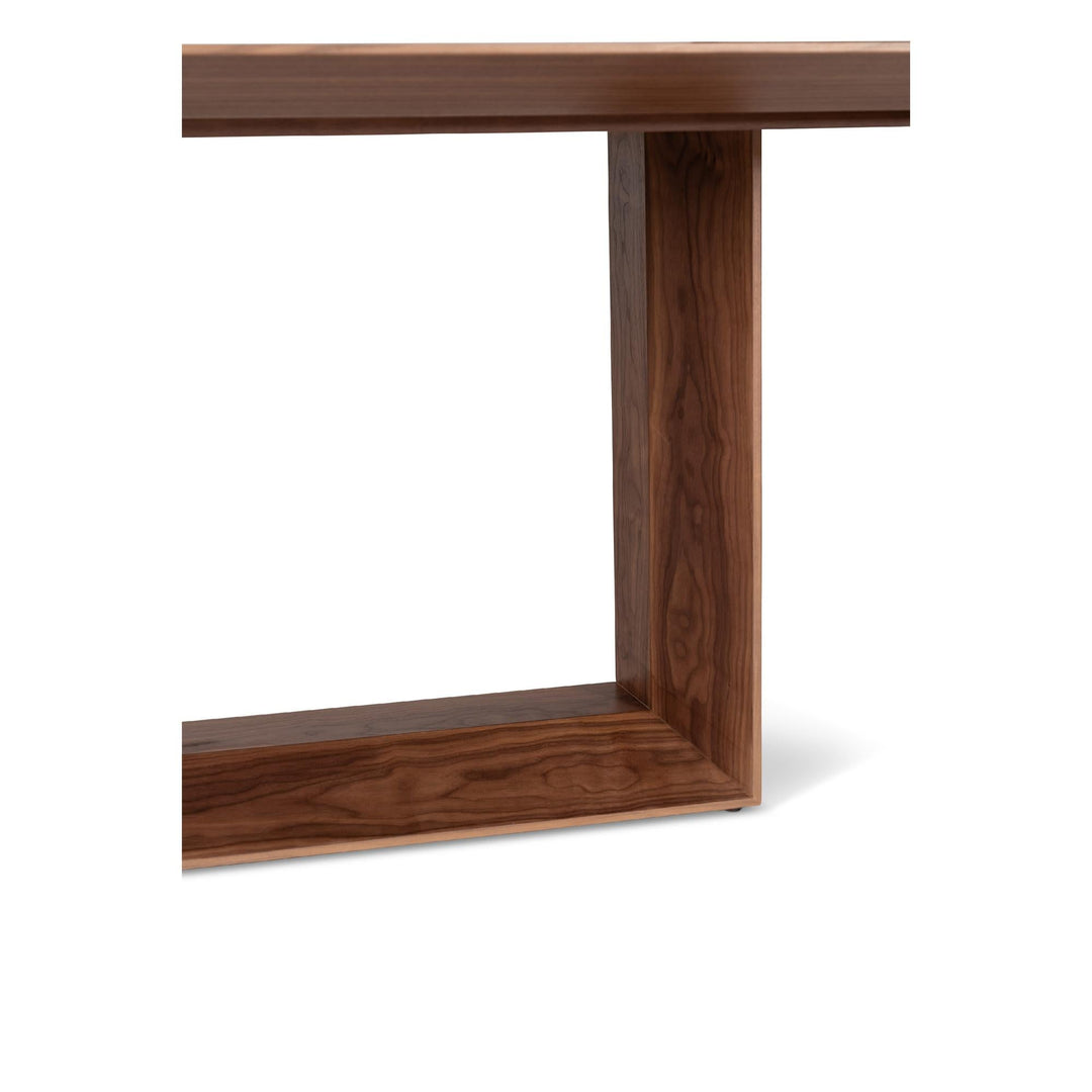 MODERN BRAZILIAN MAIORCA RECTANGULAR DINING TABLE - DAMASCO - NOGUEIRA - CLOSE VIEW