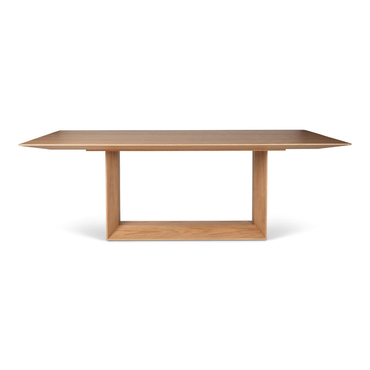 MODERN BRAZILIAN MAIORCA RECTANGULAR DINING TABLE - DAMASCO - DAMASCO - FRONT VIEW