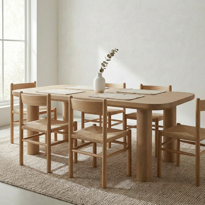 ANDERS NATURAL OAK DINING TABLE