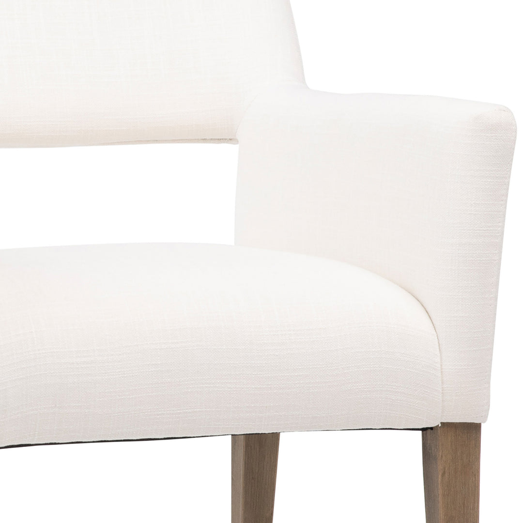 BOOKER DINING CHAIR: NATURAL WHITE