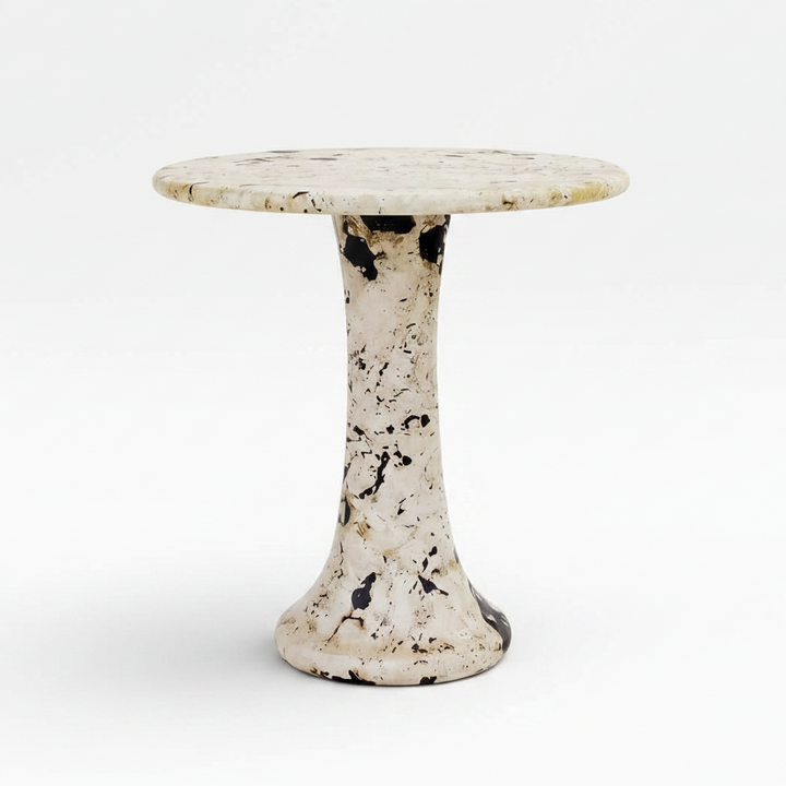 CADAS LIMESTONE & RESIN SIDE TABLE