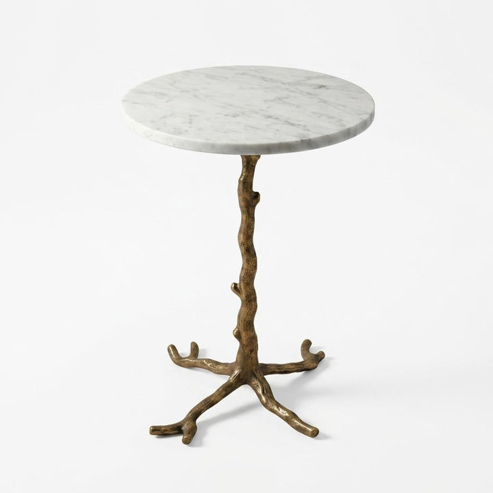 BRANCH INDOOR-OUTDOOR MARBLE ACCENT TABLE