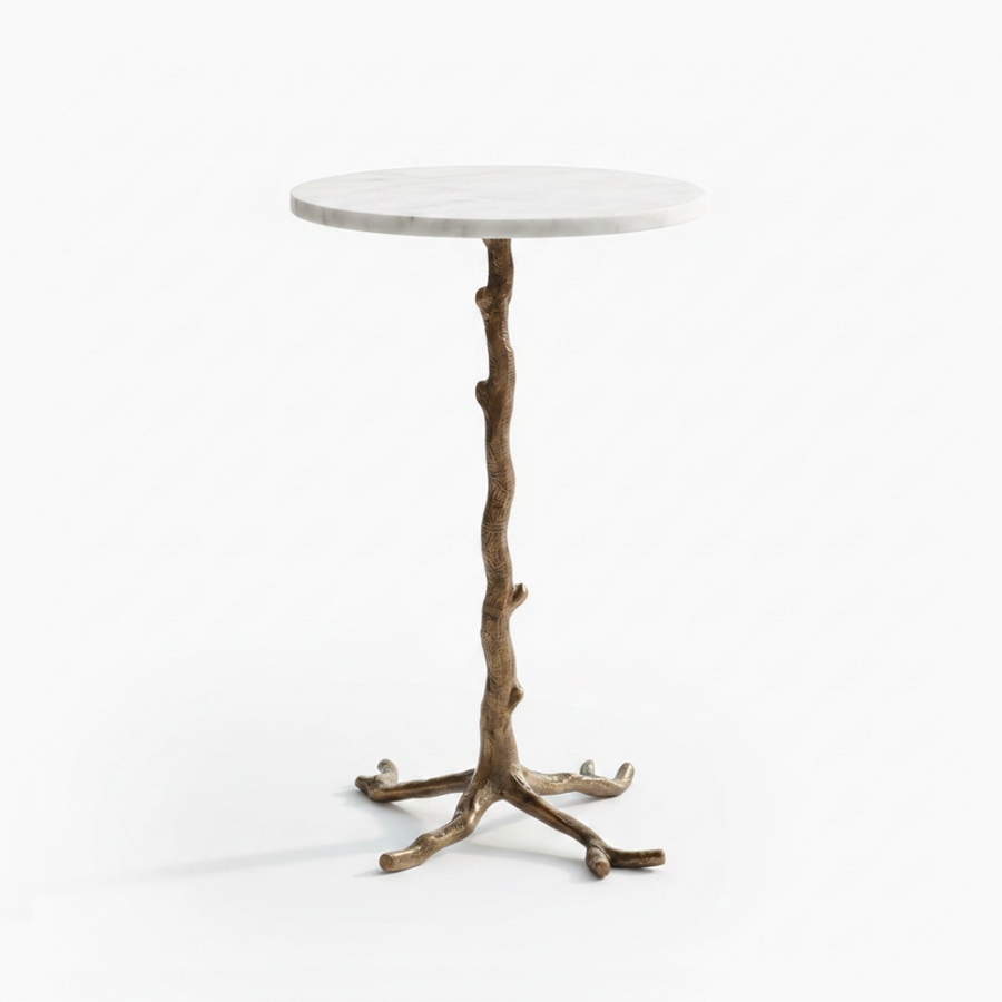 BRANCH INDOOR-OUTDOOR MARBLE ACCENT TABLE