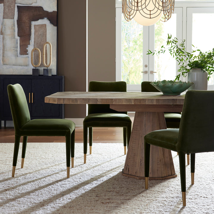 CALEDON RUSTIC OAK EXTENSION DINING TABLE