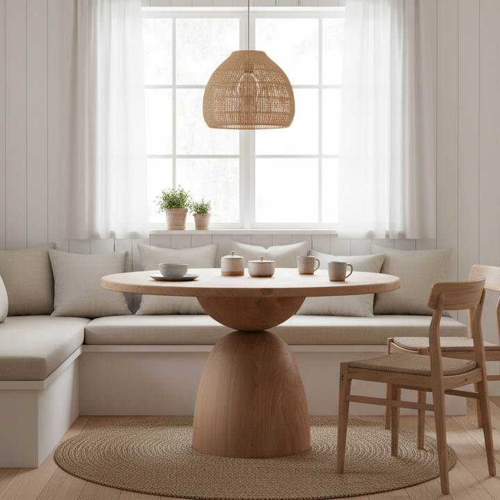 CALI 48"RD BREAKFAST TABLE: NATURAL