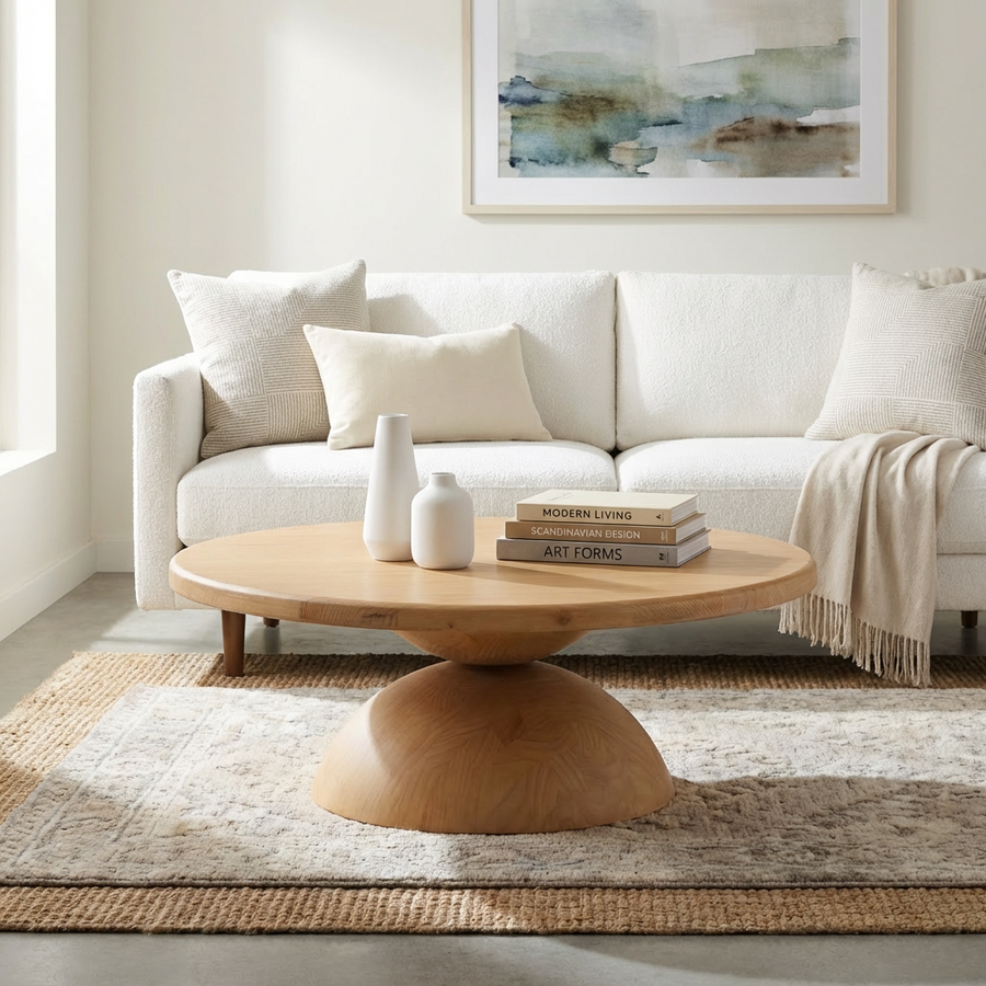 CALI NATURAL WOOD COFFEE TABLE