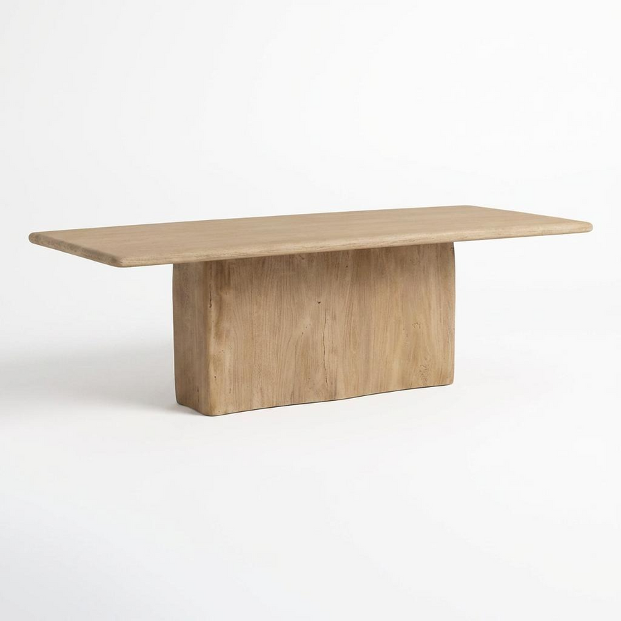 CALLUM WEATHERED NATURAL WOOD DINING TABLE