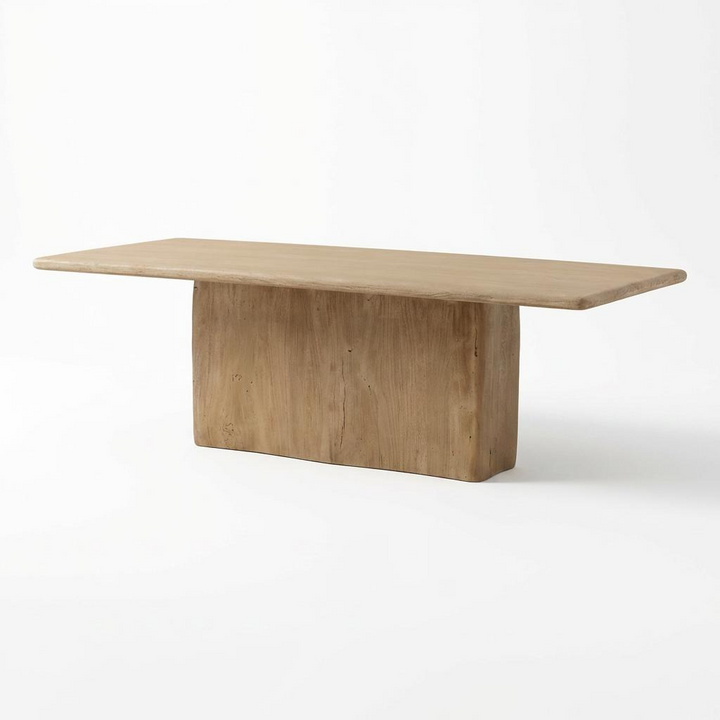 CALLUM WEATHERED NATURAL WOOD DINING TABLE