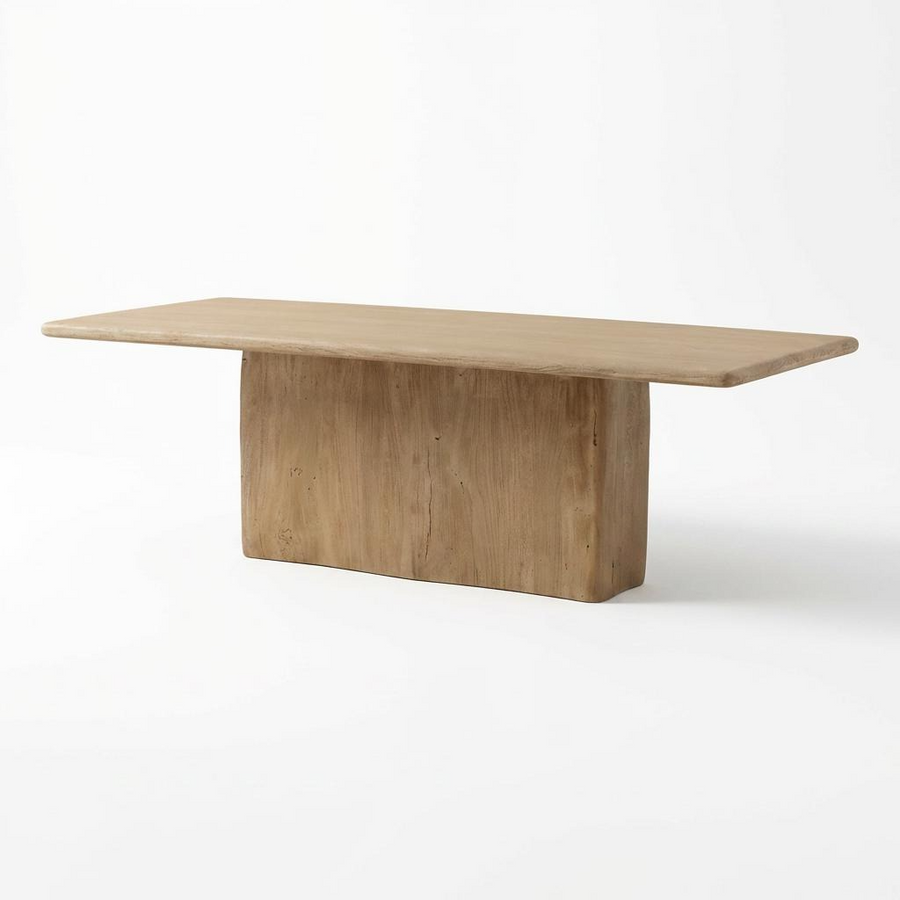 CALLUM WEATHERED NATURAL WOOD DINING TABLE
