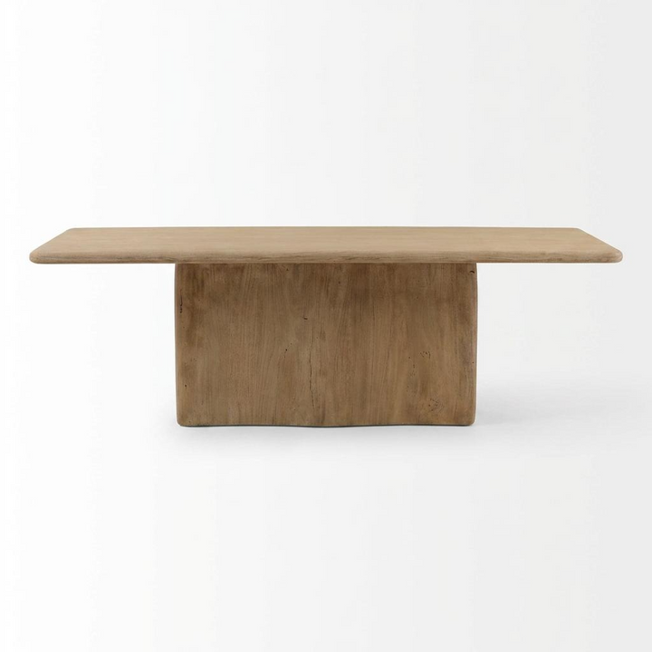 CALLUM WEATHERED NATURAL WOOD DINING TABLE