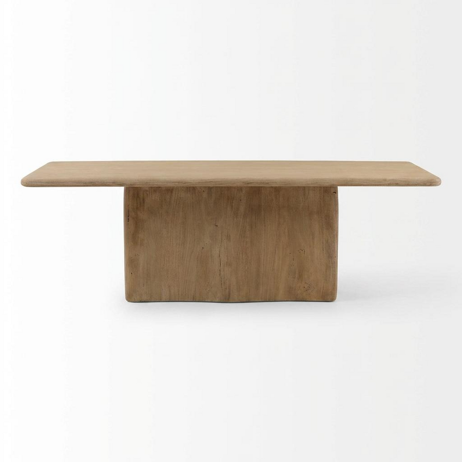 CALLUM WEATHERED NATURAL WOOD DINING TABLE