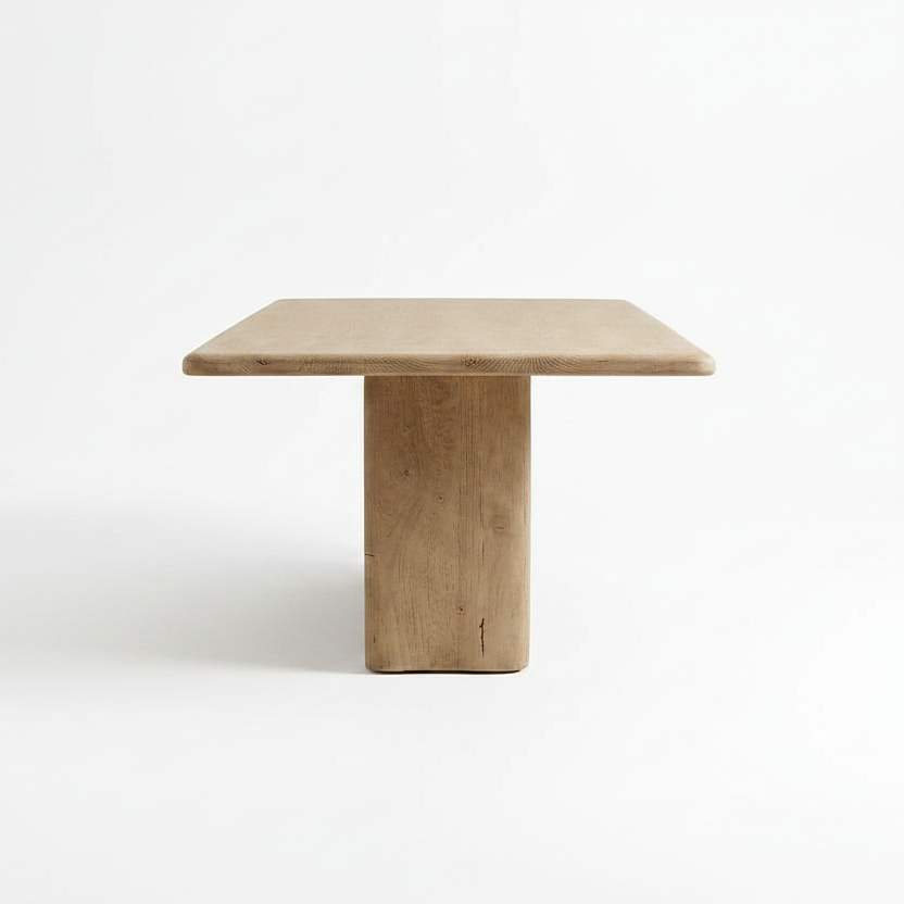 CALLUM WEATHERED NATURAL WOOD DINING TABLE