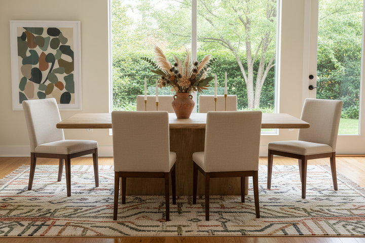 CALLUM WEATHERED NATURAL WOOD DINING TABLE