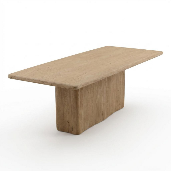 CALLUM WEATHERED NATURAL WOOD DINING TABLE