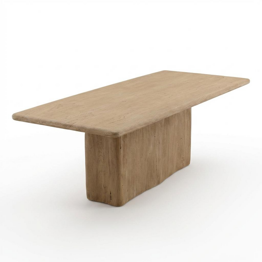 CALLUM WEATHERED NATURAL WOOD DINING TABLE