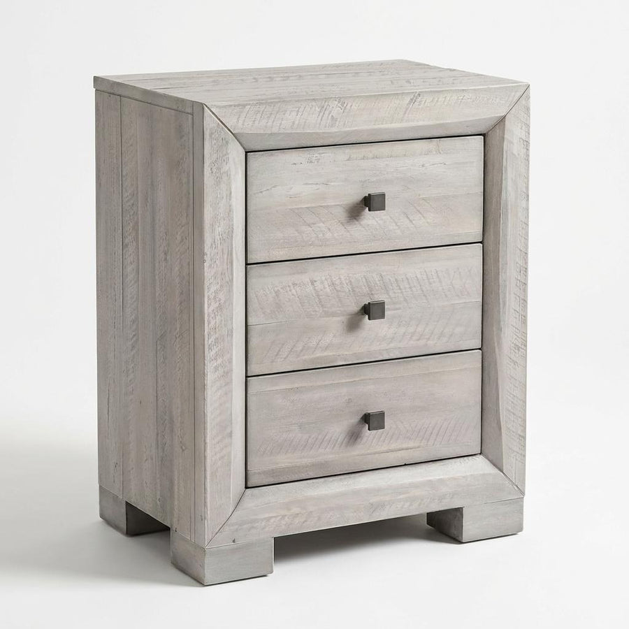 CANDACE RUSTIC GREY WASH NIGHTSTAND