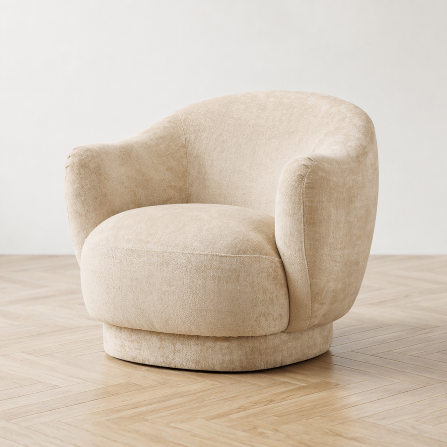 CARVEY VINTAGE VELVET ARMCHAIR