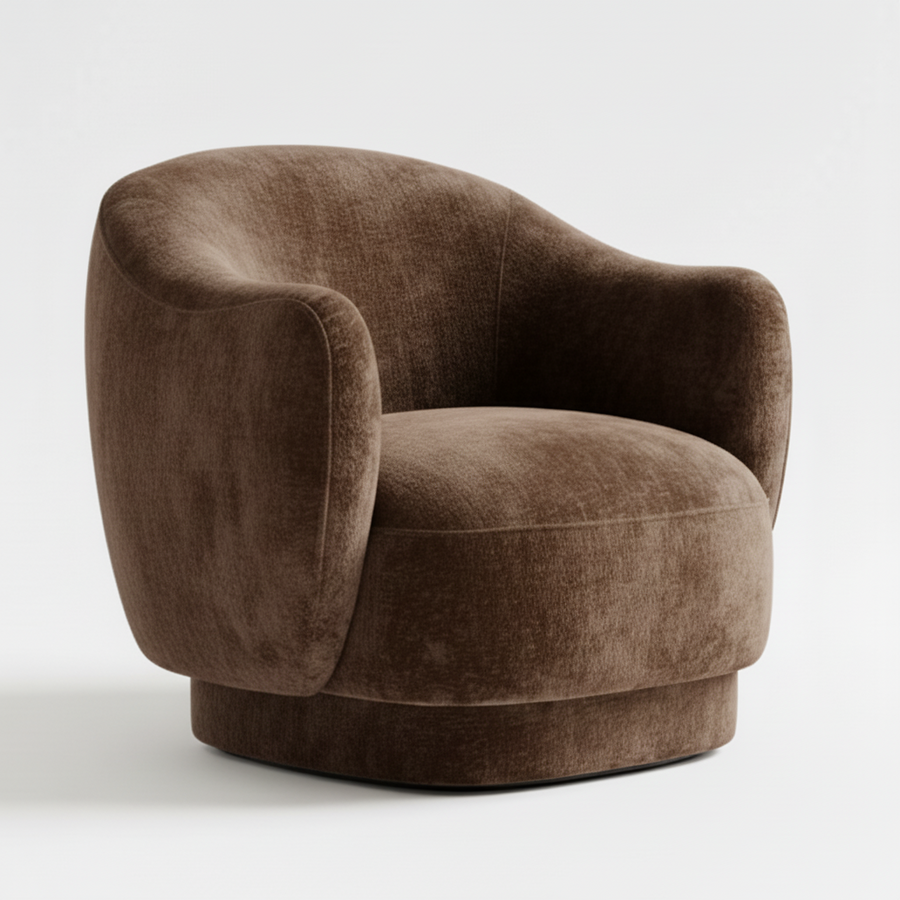 CARVEY VINTAGE VELVET ARMCHAIR
