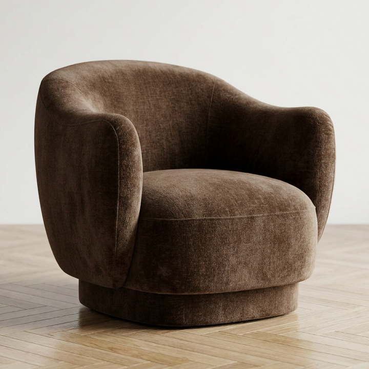 CARVEY VINTAGE VELVET ARMCHAIR