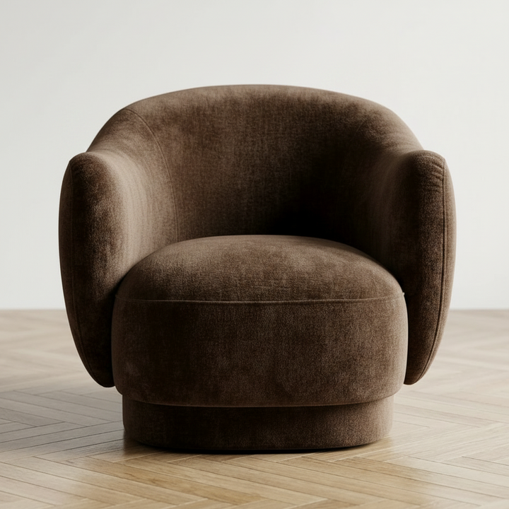 CARVEY VINTAGE VELVET ARMCHAIR