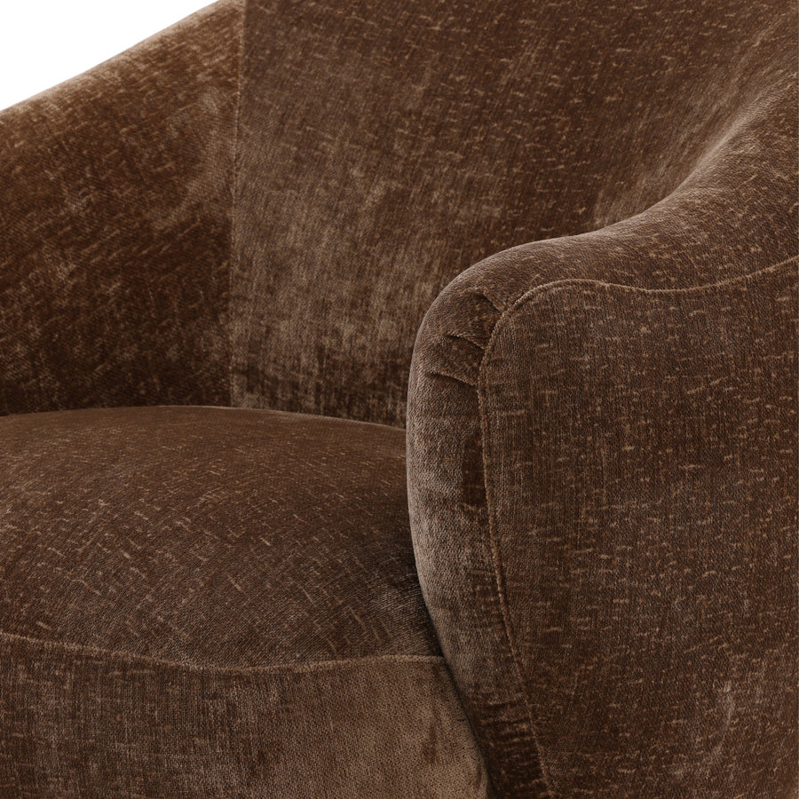 CARVEY VINTAGE VELVET ARMCHAIR