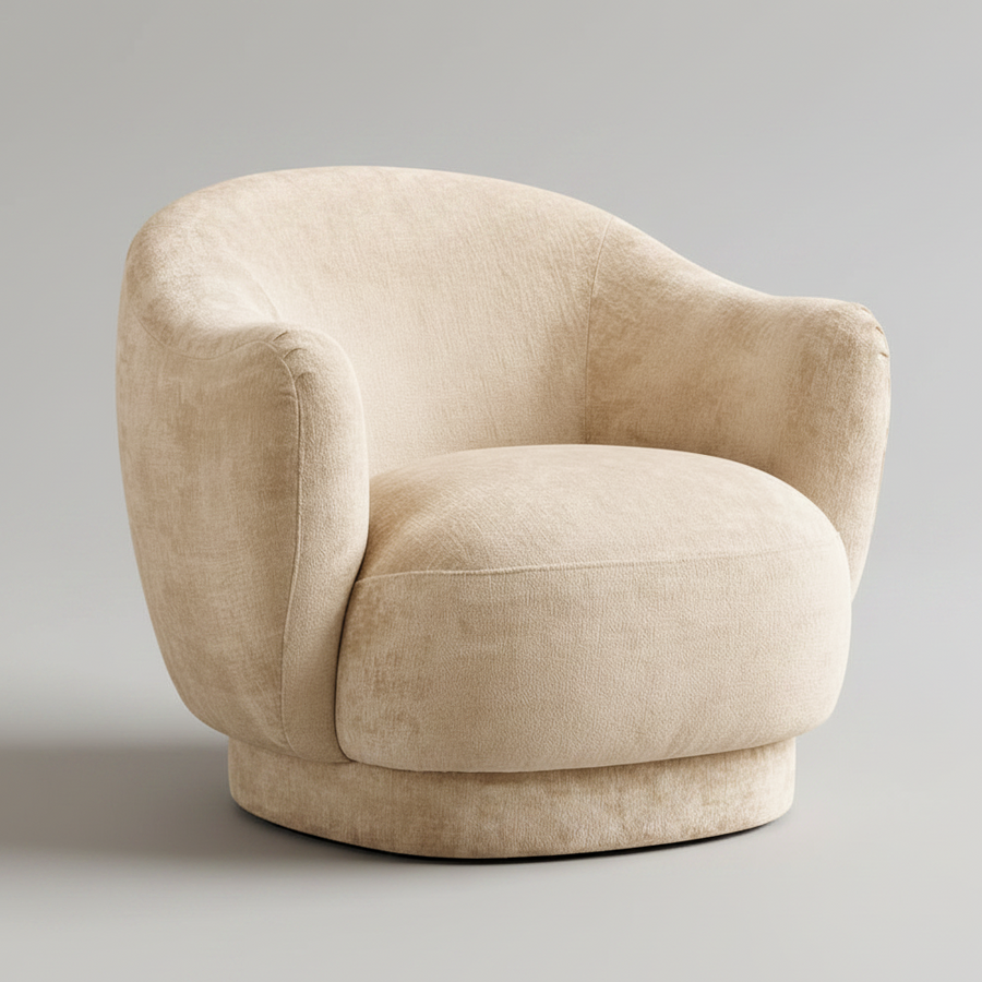 CARVEY VINTAGE VELVET ARMCHAIR