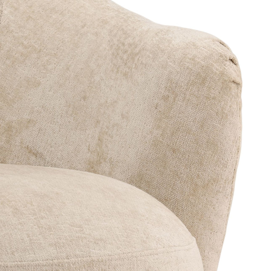 CARVEY VINTAGE VELVET ARMCHAIR