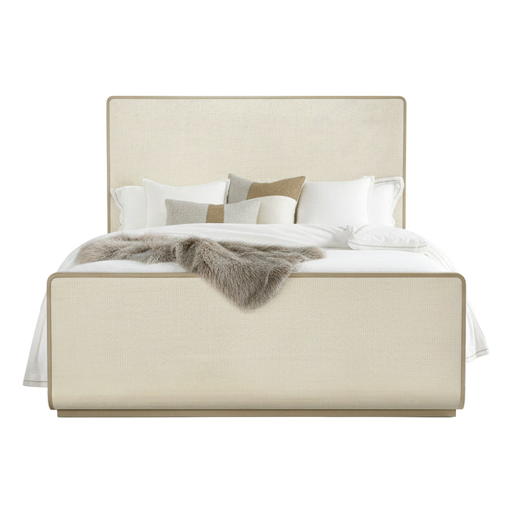 CASCADE BEACH BURLAP SLEIGH BED