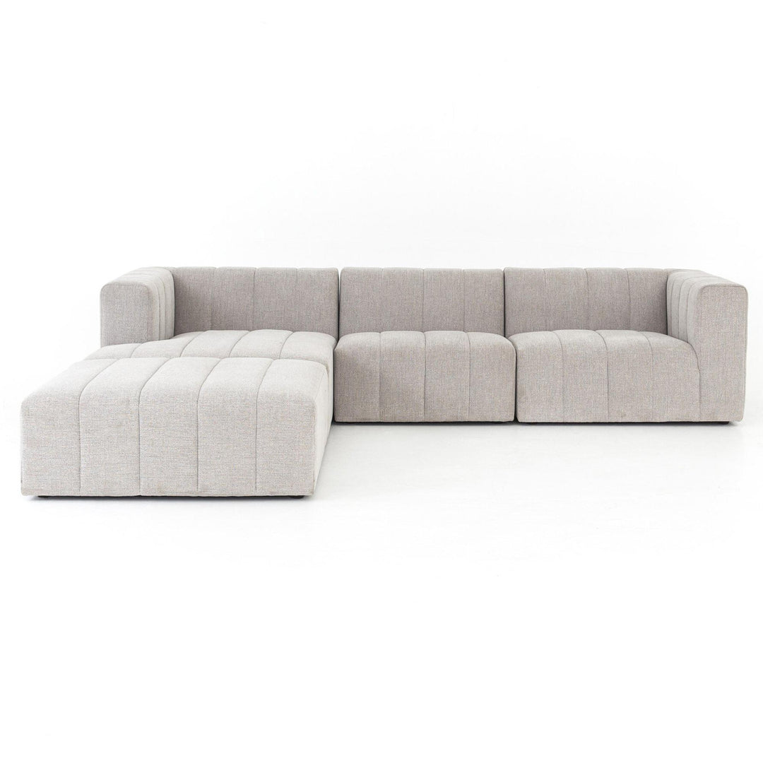 LANGHAM CHANNELED 3-PIECE SECTIONAL SOFA