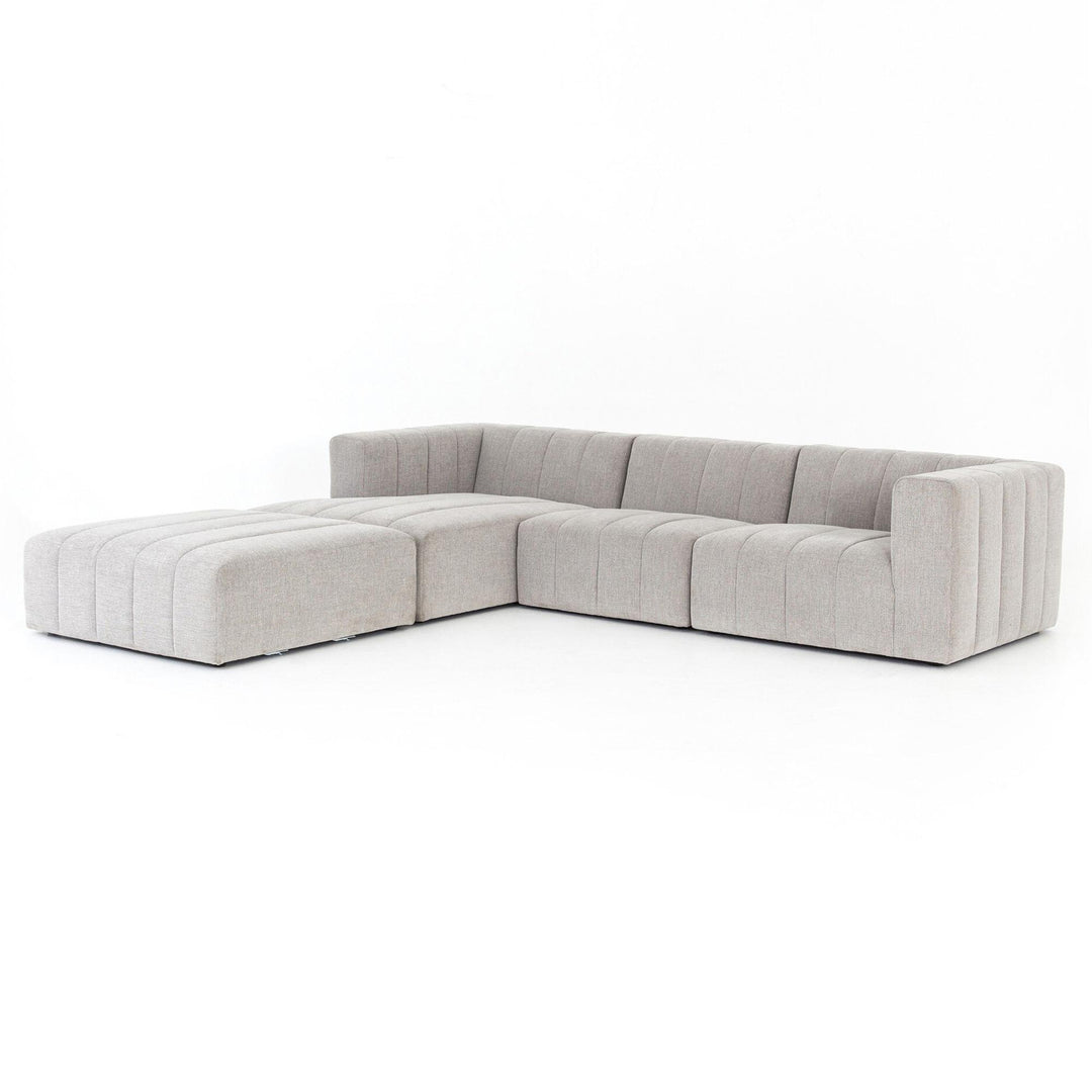 LANGHAM CHANNELED 3-PIECE SECTIONAL SOFA